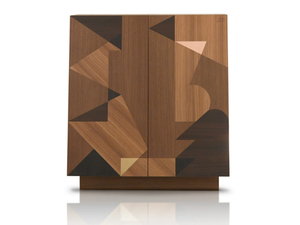 SCHERMO - Wooden highboard with doors _ Porro