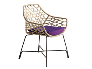 CUT 910/PR - Fabric garden armchair with armrests _ Potocco