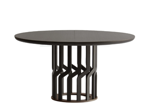 INTRECCIO 950-TC1 - Extending round wooden table _ Potocco