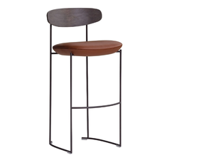 KEEL 922/A - High stool with metal structure and fabric seat _ Potocco