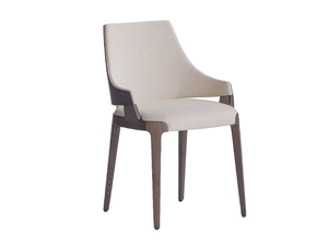 VELIS WOOD 942/W - Upholstered fabric chair with armrests _ Potocco