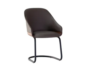 LYZ 918/U - Cantilever upholstered leather chair with armrests _ Potocco