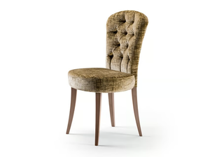 GRAN DUCA - Tufted upholstered fabric chair _ Prestige