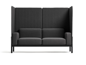 ROSTRUM - 2 seater high-back fabric sofa _ Prostoria