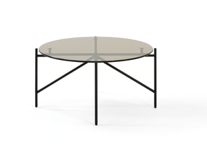 TINKER - Round glass coffee table for living room _ Prostoria