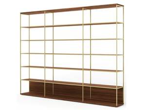 LITERATURA SELECTION - Open freestanding wooden bookcase _ Punt