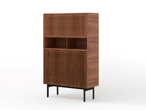 MALMÖ TECHNIC - Wooden highboard with doors _ Punt