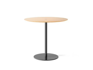 NUCLEO - Round steel and wood table _ Punt