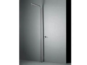 LEVO CD015 - Floor standing stainless steel shower panel _ Quadrodesign