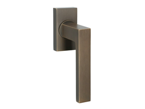 STOCKHOLM - Brass window handle on rose _ Quincalux