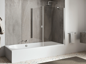 LIGHT VP1 + VF1 - Bathtub wall panel with hinged doors _ RELAX