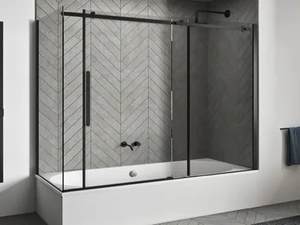 AXIA SF-V+F-V - Sliding crystal bathtub wall panel _ RELAX