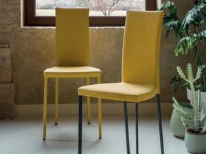 SLIM FLEX - Upholstered chair with flexible backrest _ RIFLESSI