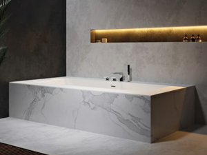 DELIGHT 8410 - Rectangular Corian® bathtub _ RILUXA