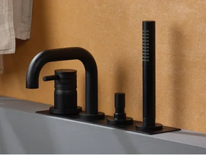 DIAMETRO35 IMPRONTE - Deck mounted bathtub tap with plate _ RITMONIO