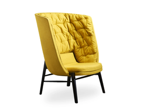 CLEO - Upholstered armchair high-back _ ROSSIN