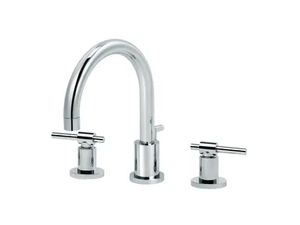 DYNAMIC - 3 hole countertop washbasin mixer with individual rosettes _ RVB