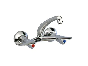 MEDICO - 2 hole wall-mounted washbasin mixer _ RVB