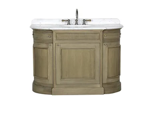 FLAMANT BUTLER - Single oak vanity unit with doors _ RVB