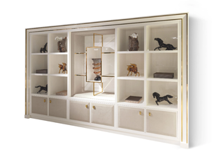 FORTUNY - Open wooden bookcase _ Radice