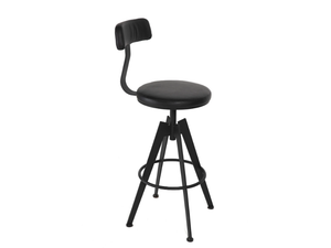 CHRISTO - Powder coated steel barstool _ Radis