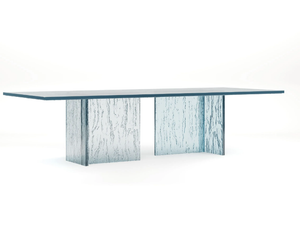 LAGUNA 72 - Rectangular glass table _ Reflex