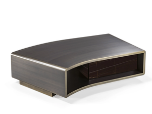 SPACE 40 - Low wooden coffee table with storage space _ Reflex