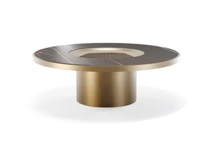 TAU 40 STEEL THERASIA - Round Legnoreflex® coffee table _ Reflex