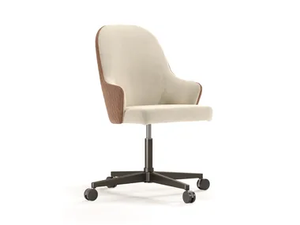 LUDWIG - Height-adjustable fabric office chair with castors _ Reflex