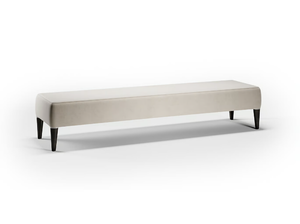 SOFT - Upholstered leather bench _ Reflex