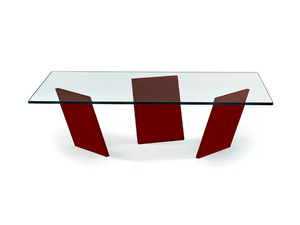 TANGO - Rectangular glass coffee table _ Reflex