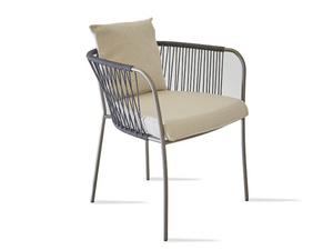 LEVANTE - Stackable garden chair with armrests _ Rever