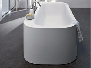 R1 OVAL - Freestanding oval Corian® bathtub _ Rexa