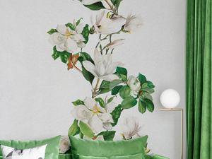 MAGNOLIA - Panoramic wallpaper with floral pattern _ Rimura