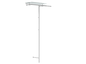 LUNA - Wall-mounted stainless steel coat rack _ Rosconi