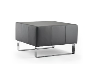 ULTIMO - Leather pouf / coffee table _ Rosconi