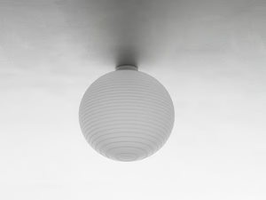 FLOW GLASS - LED blown glass ceiling lamp _ Rotaliana