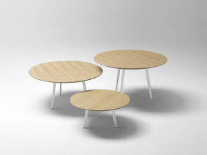 MIX - Round wooden coffee table _ SELLEX