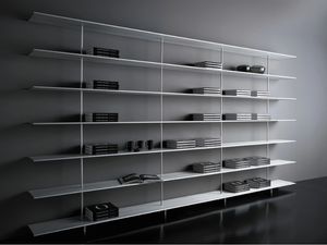 ZUMM - Open extruded aluminium bookcase _ SELLEX