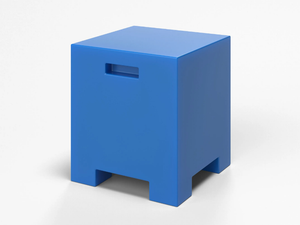 BLOCKY - Square coated foam pouf _ SIXINCH