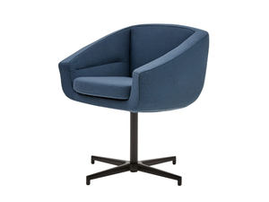 AIKO - Swivel with 4-spoke base fabric easy chair _ SOFTLINE