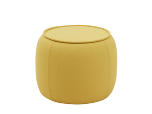 CONGA - Upholstered round fabric pouf _ SOFTLINE