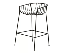 JEANETTE - Steel stool with armrests _ SP01