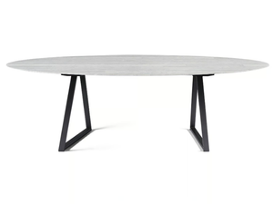 DRITTO - Oval marble table _ Salvatori