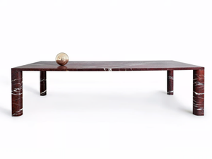 LOVE ME, LOVE ME NOT - Rectangular marble dining table _ Salvatori