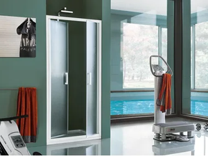 CEE ART - Niche tempered glass shower cabin with pivot door _ Samo