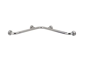 120-NX - Fixed L-shaped stainless steel grab bar _ Saniline