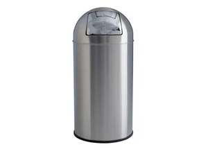 MP861 - Stainless steel Public bathroom waste bin _ Saniline