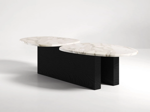 TARAS - Low marble coffee table for living room _ Secolo