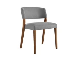 CURVY - Upholstered stackable solid wood chair _ Sedex